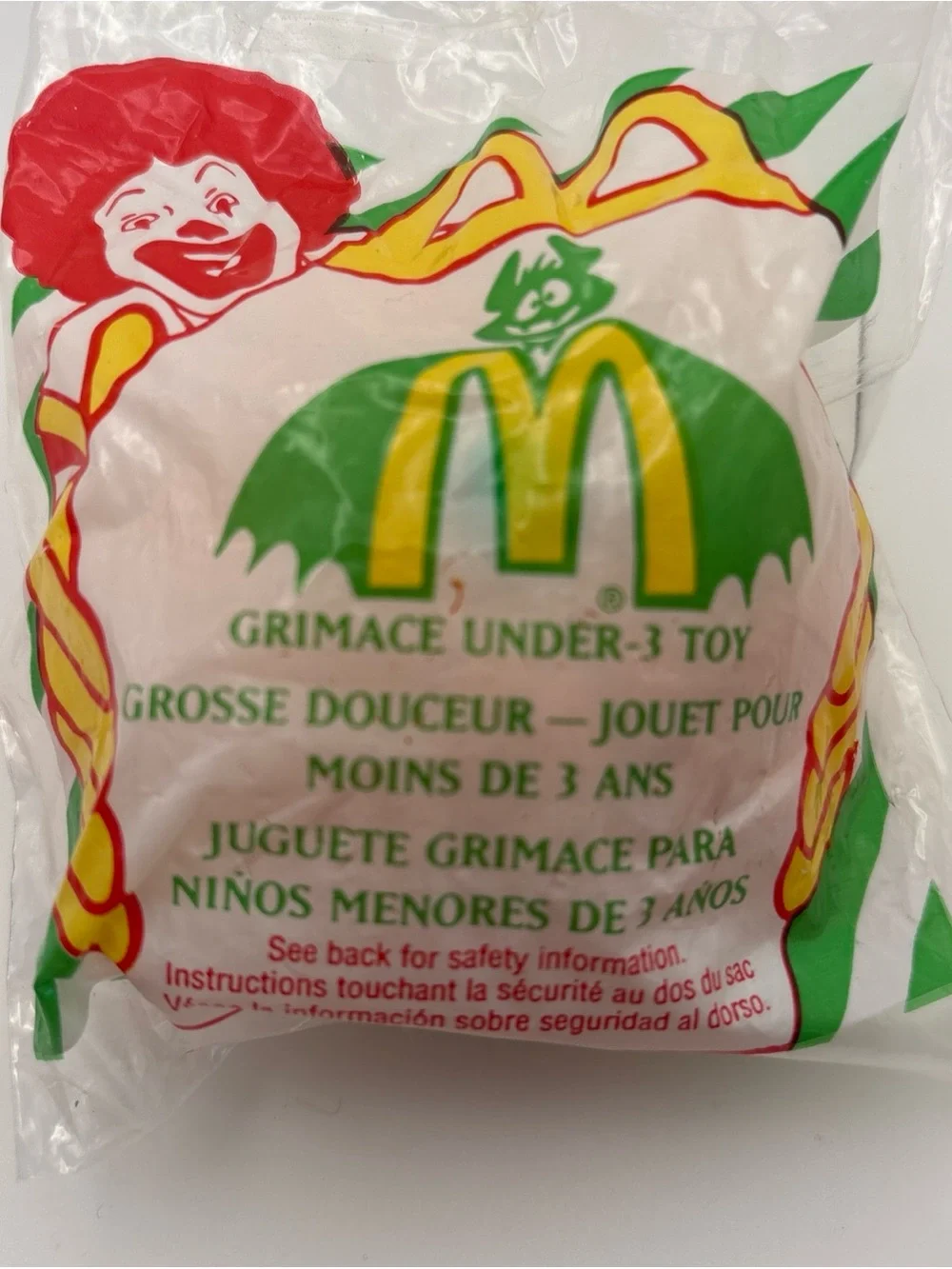 McDonalds Halloween Grimace in Pumpkin Happy Meal U3 Toy NIP
